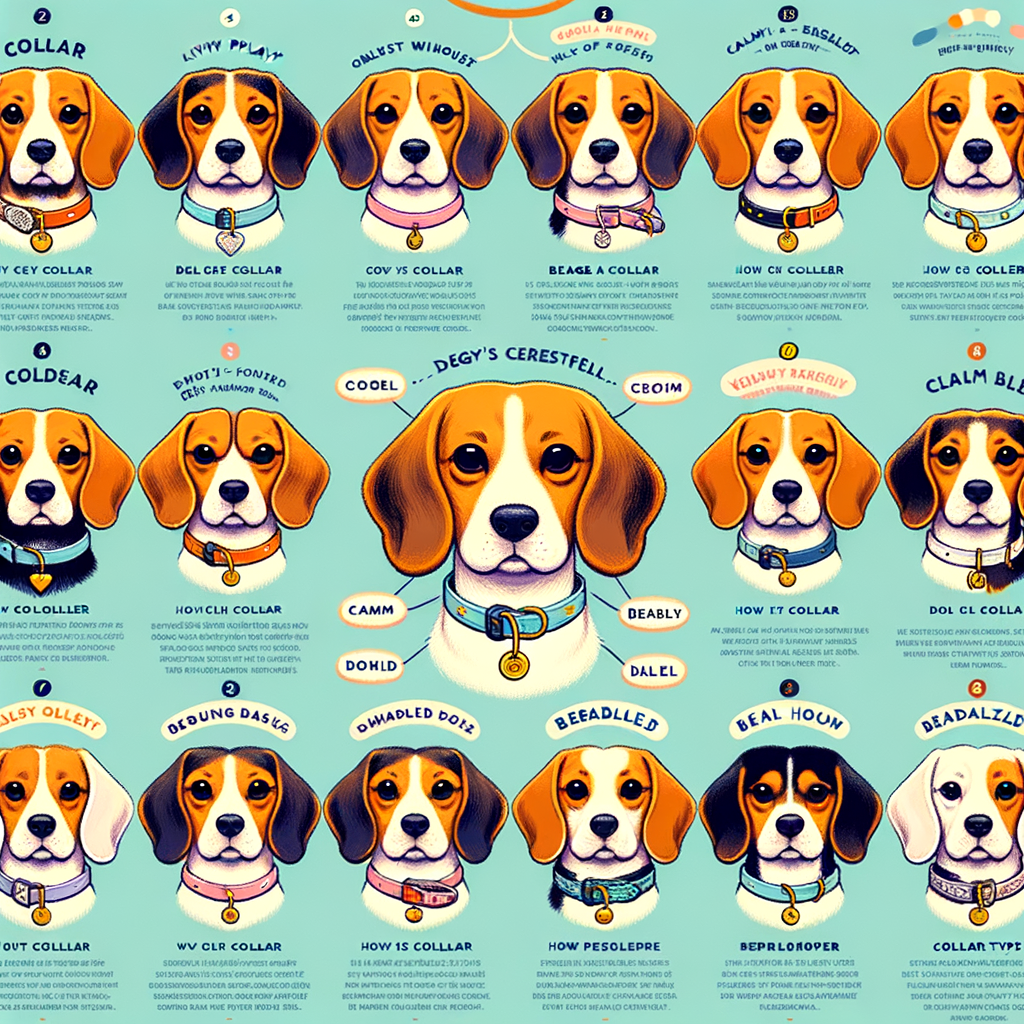 Infographic illustrating Beagle collar selection guide based on Beagle personality traits, emphasizing the importance of choosing the right collar for your Beagle's unique personality.