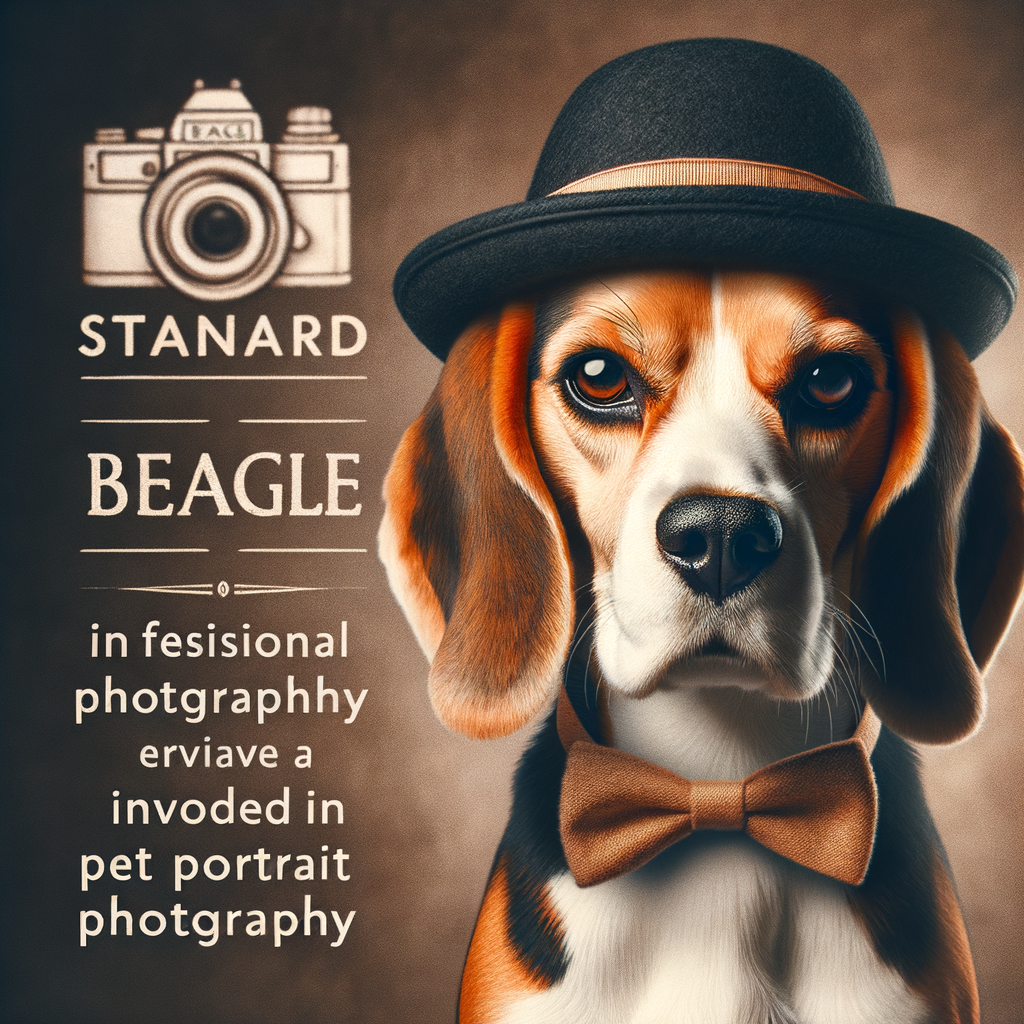 Professional dog photography scene capturing Beagle personality in a Beagle-themed art portrait during a Beagle photo session.