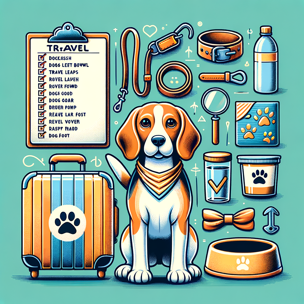 Beagle Travel Guide from Beagle Buddies showcasing travel essentials, preparation tips, and friendly Beagle ready for travel, ultimate resource for Beagle owners traveling with their Beagles.